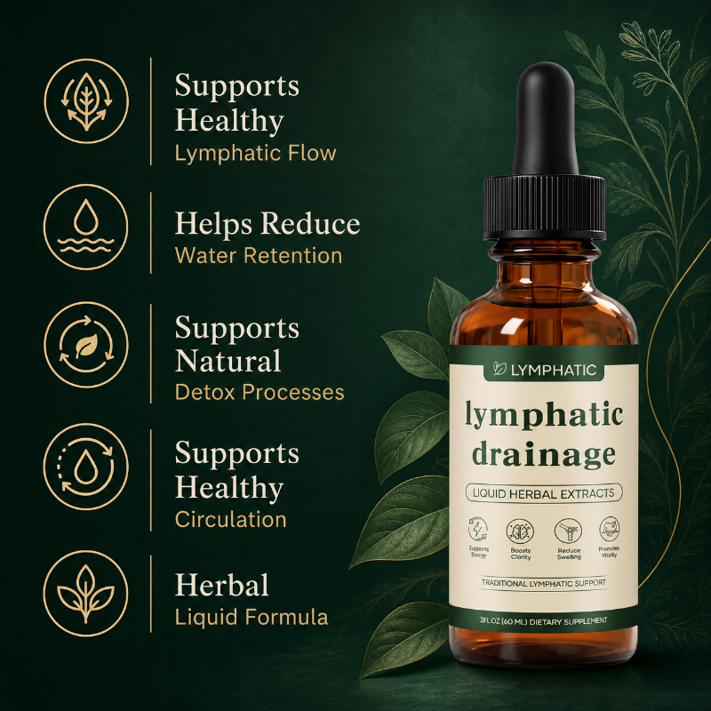 Lymviva Lymphatic Drainage Drops | Herbal Liquid Supplement