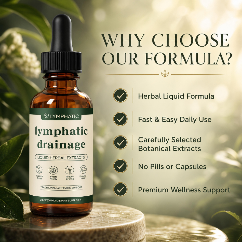 Lymviva Lymphatic Drainage Drops | Herbal Liquid Supplement